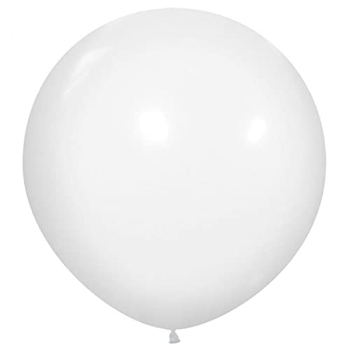 36 Zoll XXL Luftballons Weiß,Großer Helium Ballons,Riesige Luftballons für Geburtstag Feiern, Festivals, Karneval und Hochzeiten(6 Stück) von Ainmto