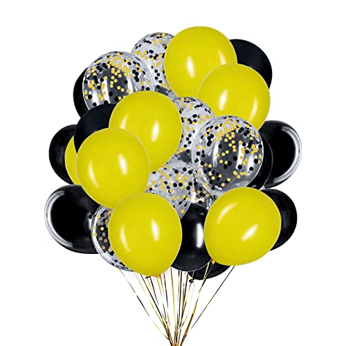 50 Stück 12 Zoll Luftballons Mattes Gelb und schwarz,Helium Konfetti Ballons für Geburtstag, Hochzeiten 50 Stück 12 Zoll Luftballons Mattes Gelb und schwarz,Helium Konfetti Ballons für Geburtstag, Hochzeiten von Ainmto