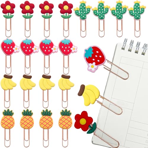 Büroklammern mit Cartoon-Motiv, niedliche bunte Büroklammern, Metall, Büroklammern, Lesezeichen, für Kinder, Studenten, Lehrer, 20 Stück Büroklammern mit Cartoon-Motiv, niedliche bunte Büroklammern, Metall, Büroklammern, Lesezeichen, für Kinder, Studenten, Lehrer, 20 Stück von Ainvhh
