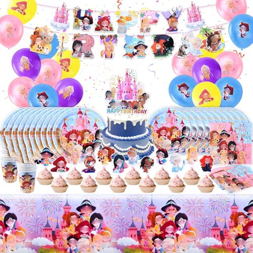 103 PCS Princess Geburtstag Party Dekoration, Birthday Luftballons, Geburtstag Tischdeko, Partygeschirr für Kinder Party Dekoration 103 PCS Princess Geburtstag Party Dekoration, Birthday Luftballons, Geburtstag Tischdeko, Partygeschirr für Kinder Party Dekoration von Ainvliya
