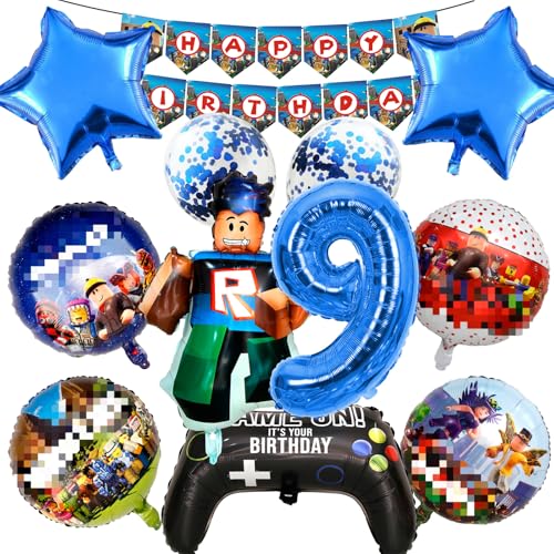 12 Stück Robl Luftballon Geburtstagsdeko, Rob-llx Ballons Geburtstag Set 9 Jahre Junge, Rob-lx Geburtstagsdeko Folienballon, Rob-llox Deko Geburtstag, Kindergeburtstag Luftballons für Kinder 12 Stück Robl Luftballon Geburtstagsdeko, Rob-llx Ballons Geburtstag Set 9 Jahre Junge, Rob-lx Geburtstagsdeko Folienballon, Rob-llox Deko Geburtstag, Kindergeburtstag Luftballons für Kinder von Ainvliya
