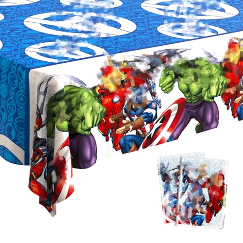 2 Stück Tischdecke Kindergeburtstag 137x183cm, Happy Birthday Tischdecke Wasserdicht Tischdeko Plastik Rechteckig Tischdecken Tischtuch für Geburtstag Party Deko Mottoparty Zubehör Kinder Jungen 2 Stück Tischdecke Kindergeburtstag 137x183cm, Happy Birthday Tischdecke Wasserdicht Tischdeko Plastik Rechteckig Tischdecken Tischtuch für Geburtstag Party Deko Mottoparty Zubehör Kinder Jungen von Ainvliya