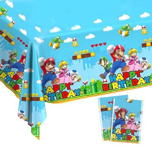 2 Stück Tischdecke Kindergeburtstag 137x183cm, Happy Birthday Tischdecke Wasserdicht Tischdeko Plastik Rechteckig Tischdecken Tischtuch für Geburtstag Party Deko Mottoparty Zubehör Kinder Mädchen 2 Stück Tischdecke Kindergeburtstag 137x183cm, Happy Birthday Tischdecke Wasserdicht Tischdeko Plastik Rechteckig Tischdecken Tischtuch für Geburtstag Party Deko Mottoparty Zubehör Kinder Mädchen von Ainvliya