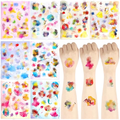 Ainvliya Temporäre Tattoos für Kinder Mädchen, 150+ Kindertattoos Wasserdicht Sticker Aufkleber Kinder tattoos hautfreundlich Fake Tattoo für Geschenktüten Mitgebsel Kindergeburtstag Geschenk von Ainvliya
