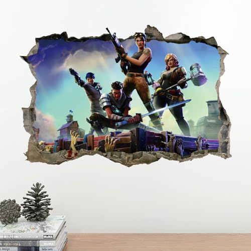 Game 3D Wall Sticker Fort Wandtattoo Kinderzimmer, Babyzimmer Wandaufkleber Wandsticker, Kinderzimmer Deko für Mädchen & Jungen, Wandtattoos für Schlafzimmer & Kinderzimmer Deko Game 3D Wall Sticker Fort Wandtattoo Kinderzimmer, Babyzimmer Wandaufkleber Wandsticker, Kinderzimmer Deko für Mädchen & Jungen, Wandtattoos für Schlafzimmer & Kinderzimmer Deko von Ainvliya