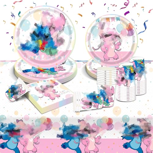 Geburtstagsdeko Partygeschirr Set- 51Pcs Geburtstag Geschirr Tableware Kindergeburtstag Teller Kit Partyzubehör Supplies mit Servietten Tischdecke Pappbecher Pappteller Kinder Party Deko für 10 Gäste Geburtstagsdeko Partygeschirr Set- 51Pcs Geburtstag Geschirr Tableware Kindergeburtstag Teller Kit Partyzubehör Supplies mit Servietten Tischdecke Pappbecher Pappteller Kinder Party Deko für 10 Gäste von Ainvliya