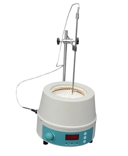Aioneer Magnetrührer, 50 Ml, 100 Ml, 250 Ml, 500 Ml, 1 L, 2 L Fassungsvermögen, Digitalanzeige, Labor-Schul-Magnetrührer, Rühr- Und Heizmantel, 98-Teiliges Set-Blue-50ml von Aioneer