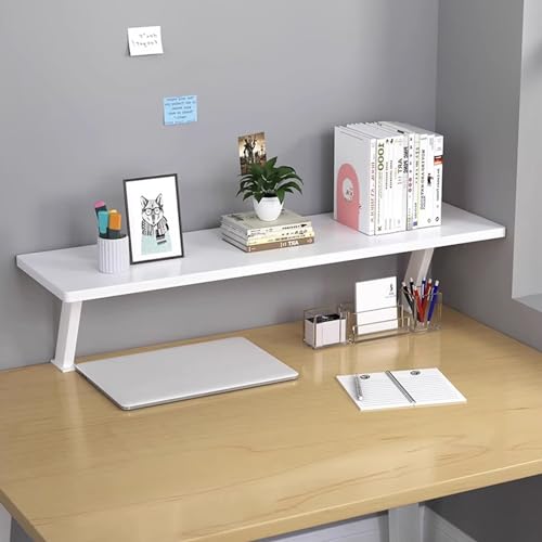 Klemmbare Schreibtischablage Für Gaming- Und Bürozubehör. Robuste Schreibtischverlängerung Mit Ergonomischem Design. Computer-Monitor, Laptop-Riser Und Druckerständer. Sc-Bianco-L: 80CM/31.5IN von Aioneer