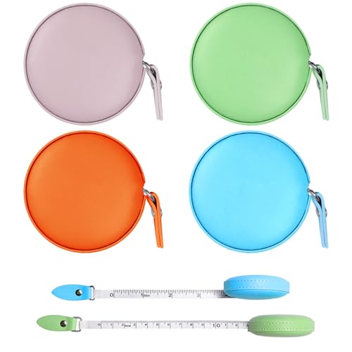 Aipeeo Maßband,4 Maßbänder mit einer Länge von 150 cm,Körpermaßband,Einziehbares Maßband,Schneidermaßband,Maßband Nähen,Geeignet zum Messen von Taille, Beinen, Länge von Gegenständen Aipeeo Maßband,4 Maßbänder mit einer Länge von 150 cm,Körpermaßband,Einziehbares Maßband,Schneidermaßband,Maßband Nähen,Geeignet zum Messen von Taille, Beinen, Länge von Gegenständen von Aipeeo
