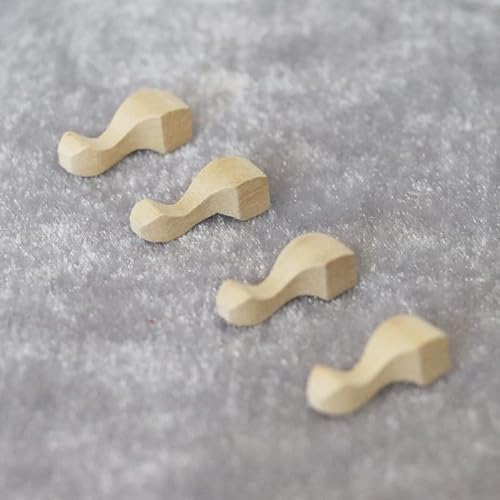 AirAds Puppenhaus 1:12 Miniatur-Möbelbeine, Schrankbeine, unlackiertes Holz, 4 Stück von Air-Ads Supplies