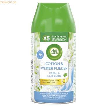 Air-Wick Lufterfrischer Refill 3296014 Cotton&Weißer Flieder 250ml von Air-Wick