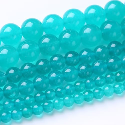 10 mm Amazonit-Jabe-Perlen, runde lose Perlen, natürliche Edelsteinperlen, Kristall-Energiesteinperlen für Schmuckherstellung, DIY, Armband, Halskette von Airheartwx