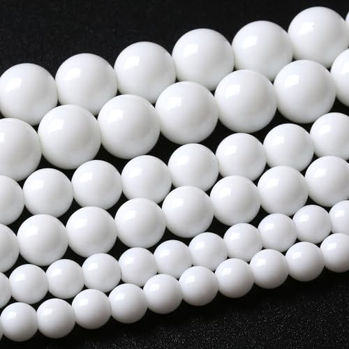 4 mm große weiße Glasperlen, runde lose Perlen, natürliche Edelsteinperlen, Kristall-Energiesteinperlen für Schmuckherstellung, DIY, Armband, Halskette 4 mm große weiße Glasperlen, runde lose Perlen, natürliche Edelsteinperlen, Kristall-Energiesteinperlen für Schmuckherstellung, DIY, Armband, Halskette von Airheartwx