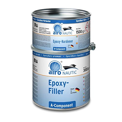 Nautic Epoxidharzspachtel 4,5kg schnell härtend gut schleifbar hervorragende Haftung auf zahlreichen Untergründen für Bootsreparatur Karosseriearbeiten Nautic Epoxidharzspachtel 4,5kg schnell härtend gut schleifbar hervorragende Haftung auf zahlreichen Untergründen für Bootsreparatur Karosseriearbeiten von Airo