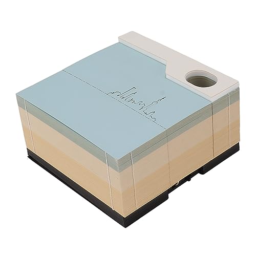 Airshi 3D-Notizblock, Dekorative 3D-Haftnotizen mit Aufbewahrungsbox für Zuhause von Airshi