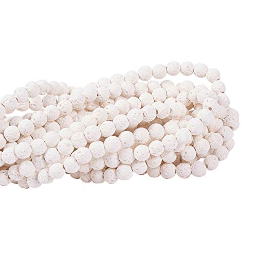 Airssory 10 Stränge natürlicher Lavastein, lose runde Kugelperlen, Stränge für ätherisches Öl, Yoga, Diffusor, Armband, Halskette, Schmuckherstellung, 6 mm Airssory 10 Stränge natürlicher Lavastein, lose runde Kugelperlen, Stränge für ätherisches Öl, Yoga, Diffusor, Armband, Halskette, Schmuckherstellung, 6 mm von Airssory