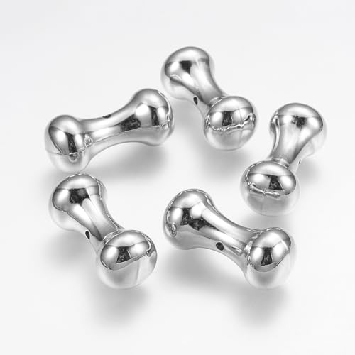 Airssory 10 Stück Acryl-Perlen in Hundeknochenform, CCB, Kunststoff, Knochenform, Abstandshalter für Schmuckherstellung, Armband, Halskette, 36 x 16 mm von Airssory