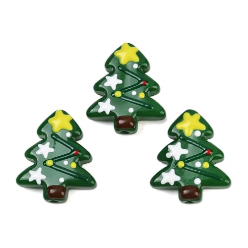 Airssory 10 Stück grüne Weihnachtsbaum-Glasperlen für den Winter, Weihnachtsmotiv, Glasperlen für DIY-Schmuck, Armband, Halskette, Ohrringe, Handwerk, Tasche, Schlüsselanhänger, Handydekoration Airssory 10 Stück grüne Weihnachtsbaum-Glasperlen für den Winter, Weihnachtsmotiv, Glasperlen für DIY-Schmuck, Armband, Halskette, Ohrringe, Handwerk, Tasche, Schlüsselanhänger, Handydekoration von Airssory