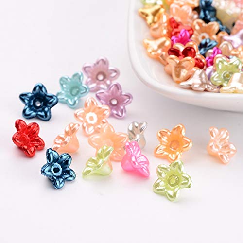 Airssory 100 Stück Kunstperlen Blume Acryl Abstandshalter Perlenkappen Frühling 5-Petal Floral Perlen Endkappen für DIY Schmuck Armband Halskette Ohrring Tasche Schlüsselanhänger Dekor Airssory 100 Stück Kunstperlen Blume Acryl Abstandshalter Perlenkappen Frühling 5-Petal Floral Perlen Endkappen für DIY Schmuck Armband Halskette Ohrring Tasche Schlüsselanhänger Dekor von Airssory