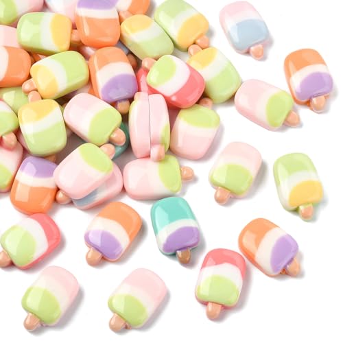 Airssory 100 Stück gemischte Stile, undurchsichtig, Eiscreme, flache Rückseite, Kunstharz, Ornament, Cabochons, Nachahmung, Süßspeisen, Dessert, ohne Loch, Perlen für DIY-Schmuck, Verzierung, Handwerk Airssory 100 Stück gemischte Stile, undurchsichtig, Eiscreme, flache Rückseite, Kunstharz, Ornament, Cabochons, Nachahmung, Süßspeisen, Dessert, ohne Loch, Perlen für DIY-Schmuck, Verzierung, Handwerk von Airssory