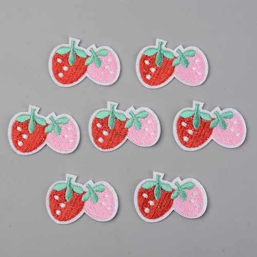 Airssory 100 Stück rote und rosa Erdbeer-Aufnäher zum Nähen bestickte Aufnäher Applikationen Verzierungen Patch für Kleidung DIY Jeans Jacken Kleidung Taschen Hüte Airssory 100 Stück rote und rosa Erdbeer-Aufnäher zum Nähen bestickte Aufnäher Applikationen Verzierungen Patch für Kleidung DIY Jeans Jacken Kleidung Taschen Hüte von Airssory