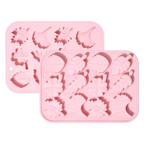 Airssory 2 Stück Frühlingsbaumblatt-Thema, Fondant-Form, Ahorn-Minzblatt, Kleeblattform, 3D-Form für DIY-Party, Kuchen, Süßigkeiten, Schokolade, Handwerk, Harzherstellung, Verzierungen Airssory 2 Stück Frühlingsbaumblatt-Thema, Fondant-Form, Ahorn-Minzblatt, Kleeblattform, 3D-Form für DIY-Party, Kuchen, Süßigkeiten, Schokolade, Handwerk, Harzherstellung, Verzierungen von Airssory