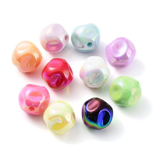 Airssory 20 Stück gemischte Farben, 14,5 mm, unregelmäßige, runde Acrylperlen, UV-Bubblegum, klobige Perlen für DIY, Schmuck, Armband, Halskette, Ohrringe, Handwerk, Tasche, Schlüsselanhänger Airssory 20 Stück gemischte Farben, 14,5 mm, unregelmäßige, runde Acrylperlen, UV-Bubblegum, klobige Perlen für DIY, Schmuck, Armband, Halskette, Ohrringe, Handwerk, Tasche, Schlüsselanhänger von Airssory