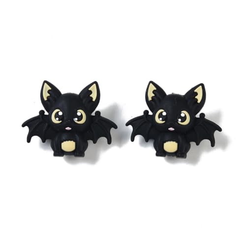Airssory 20 Stück schwarze Fledermaus-Silikonperlen, Halloween-Tier-Silikonperlen, Cartoon-Fledermaus-Perlen für Stifte, Großpackung, Schlüsselanhänger, Schmuck, DIY, Basteln Airssory 20 Stück schwarze Fledermaus-Silikonperlen, Halloween-Tier-Silikonperlen, Cartoon-Fledermaus-Perlen für Stifte, Großpackung, Schlüsselanhänger, Schmuck, DIY, Basteln von Airssory