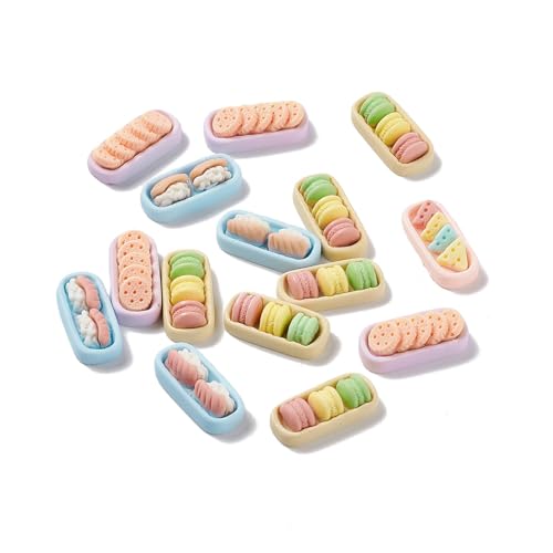 Airssory 20 Stück zufällige Stile Imitation Lebensmittel Harz Cabochons Macaron Sushi Dreieck Onigiri ohne Loch Perlen für DIY Schmuck Verzierung Handwerk Home Decor Supplies von Airssory