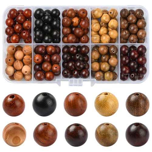 Airssory 200 Stück 10 Stile 8 mm braun schwarz runde Holzperlen ungefärbt lose Abstandshalter Perlen für DIY Schmuck Armband Halskette Ohrring Handwerk Schlüsselanhänger Tasche Dekoration Airssory 200 Stück 10 Stile 8 mm braun schwarz runde Holzperlen ungefärbt lose Abstandshalter Perlen für DIY Schmuck Armband Halskette Ohrring Handwerk Schlüsselanhänger Tasche Dekoration von Airssory