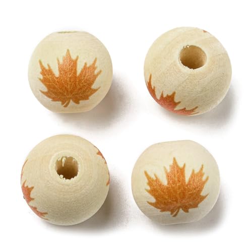 Airssory 200 Stück 16 mm grobe runde Ahornblätter Holzperlen Herbstbaumblatt Kaugummi lose Abstandshalter Perlen für DIY Schmuck Armband Halskette Ohrring Handwerk Tasche Schlüsselanhänger Airssory 200 Stück 16 mm grobe runde Ahornblätter Holzperlen Herbstbaumblatt Kaugummi lose Abstandshalter Perlen für DIY Schmuck Armband Halskette Ohrring Handwerk Tasche Schlüsselanhänger von Airssory