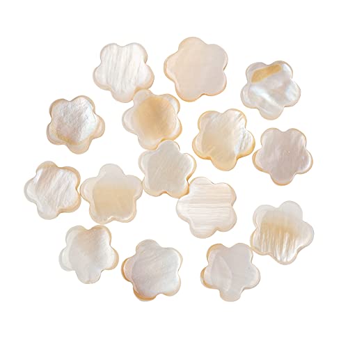Airssory 30 Stück natürliche Süßwasser-Muschel-Blumenperlen für DIY-Armband, Halskette, Schmuckherstellung Airssory 30 Stück natürliche Süßwasser-Muschel-Blumenperlen für DIY-Armband, Halskette, Schmuckherstellung von Airssory