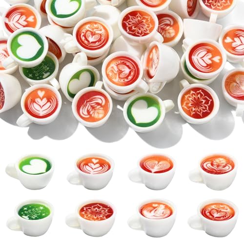 Airssory 40 Stück, 8 Stile, schöne Kaffeetassen, Kunstharz, Ornament, Cabochons, Kaffee, Getränke, ohne Loch, Perlen, Display für DIY, Schmuck, Verzierung, Handwerk, Zuhause, Büro Airssory 40 Stück, 8 Stile, schöne Kaffeetassen, Kunstharz, Ornament, Cabochons, Kaffee, Getränke, ohne Loch, Perlen, Display für DIY, Schmuck, Verzierung, Handwerk, Zuhause, Büro von Airssory