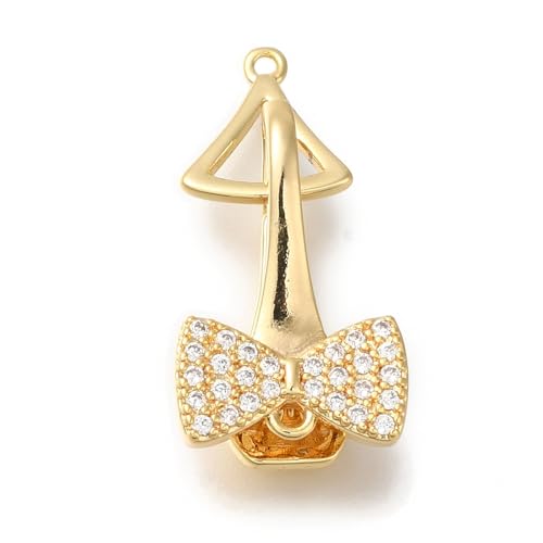 Airssory 5 Stück Schleife, Messing, Mikro-Pavé-Faltverschluss, Zirkonia, Falt-Verschlüsse, Schleife, Klapp-Verlängerung für Armband, Ohrringe, Halskette, Fußkettchen, DIY, Schmuckherstellung Airssory 5 Stück Schleife, Messing, Mikro-Pavé-Faltverschluss, Zirkonia, Falt-Verschlüsse, Schleife, Klapp-Verlängerung für Armband, Ohrringe, Halskette, Fußkettchen, DIY, Schmuckherstellung von Airssory