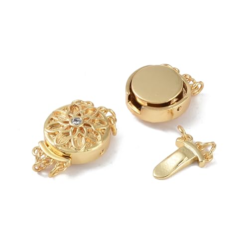 Airssory 5 Stück mehrsträngige Kastenverschlüsse, Messing, Verbindungsverschluss, Zirkonia, 3-strängig, 6 Löcher, Blumenverschlüsse und Verschlüsse für Armband, Halskette, Schmuckherstellung Airssory 5 Stück mehrsträngige Kastenverschlüsse, Messing, Verbindungsverschluss, Zirkonia, 3-strängig, 6 Löcher, Blumenverschlüsse und Verschlüsse für Armband, Halskette, Schmuckherstellung von Airssory