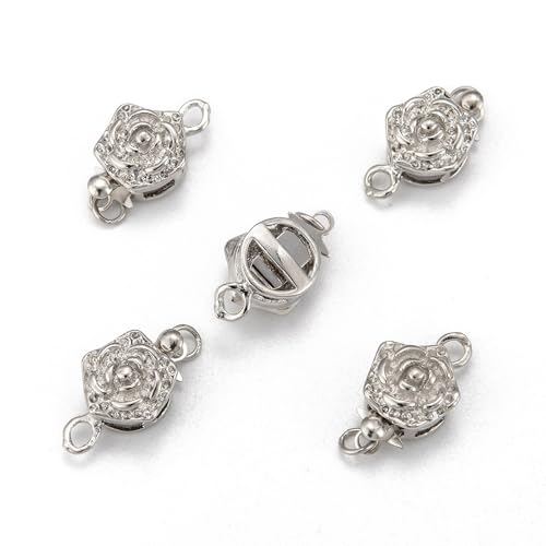 Airssory 50 Sets Messing Blumenkastenverschlüsse Blumenbox Verschlüsse Schmuckverschluss für Armband Halskette Verbinder Knoten Schmuckherstellung DIY Handwerk Airssory 50 Sets Messing Blumenkastenverschlüsse Blumenbox Verschlüsse Schmuckverschluss für Armband Halskette Verbinder Knoten Schmuckherstellung DIY Handwerk von Airssory