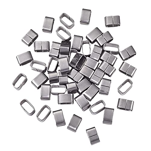Airssory 50 Stück 304 Edelstahl Abstandshalter Slide Charms Rechteck großes Loch Lose Perlen für Schmuckherstellung DIY Findings – 6 x 10 mm, Loch: 4 x 8,5 mm Airssory 50 Stück 304 Edelstahl Abstandshalter Slide Charms Rechteck großes Loch Lose Perlen für Schmuckherstellung DIY Findings – 6 x 10 mm, Loch: 4 x 8,5 mm von Airssory