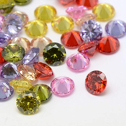 Airssory 6 mm, 10 Stück, zufällige Farben, Zirkonia, facettierte Cabochons, Kristall, Raute, Strass, ohne Loch, Perlen für DIY-Schmuckherstellung, Verzierung, Kunst, Nägel, Schuhe, Taschen Airssory 6 mm, 10 Stück, zufällige Farben, Zirkonia, facettierte Cabochons, Kristall, Raute, Strass, ohne Loch, Perlen für DIY-Schmuckherstellung, Verzierung, Kunst, Nägel, Schuhe, Taschen von Airssory
