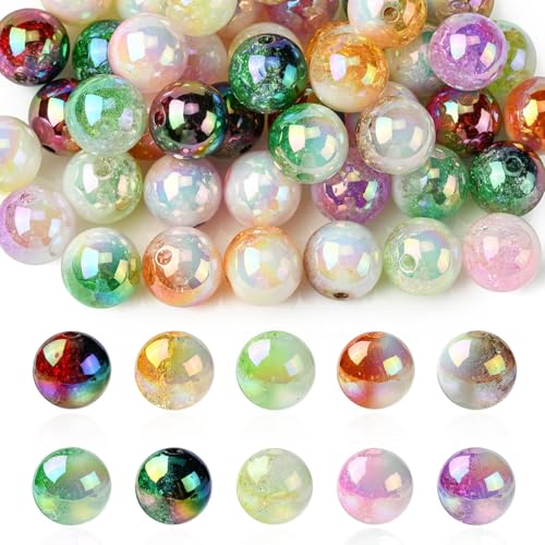 Airssory Acrylperlen mit UV-Beschichtung, zweifarbig, rund, Acrylperlen, 16 mm, große Acrylperlen für Armbänder, Schmuckherstellung, 50 Stück Airssory Acrylperlen mit UV-Beschichtung, zweifarbig, rund, Acrylperlen, 16 mm, große Acrylperlen für Armbänder, Schmuckherstellung, 50 Stück von Airssory