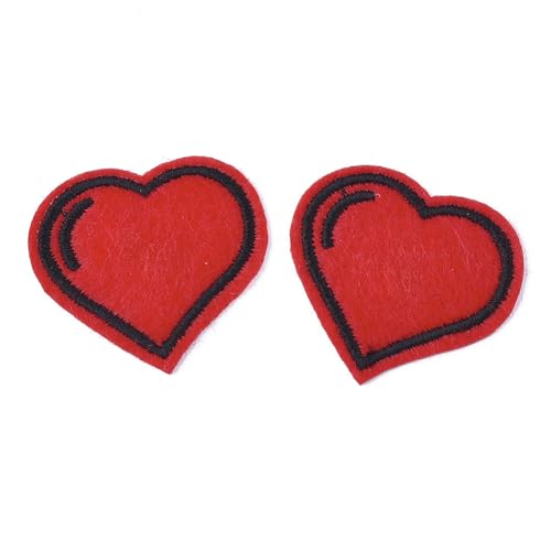 Airssory Aufnäher zum Aufbügeln mit roten Herzen, bestickt, für Kleidung, Jacken, Hüte, Rucksäcke, Taschen, Geldbörsen, Nähen, Jeans, 100 Stück Airssory Aufnäher zum Aufbügeln mit roten Herzen, bestickt, für Kleidung, Jacken, Hüte, Rucksäcke, Taschen, Geldbörsen, Nähen, Jeans, 100 Stück von Airssory