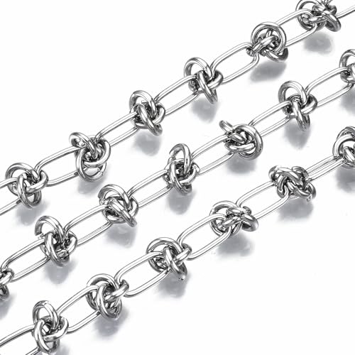 Airssory Büroklammer-Schmuckherstellung, 304 Edelstahl, Knotenkette, unlackierte Kette für Armbänder, DIY-Halsketten, 11,5 x 5,8 mm, 5 m Airssory Büroklammer-Schmuckherstellung, 304 Edelstahl, Knotenkette, unlackierte Kette für Armbänder, DIY-Halsketten, 11,5 x 5,8 mm, 5 m von Airssory