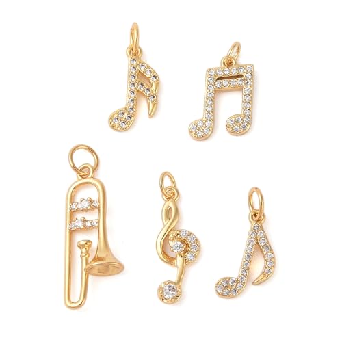 Airssory Charm-Anhänger mit gemischten Tieren und Herzen, Sport, Reise, Messing, Zirkonia, für DIY-Schmuck, Basteln, Messing Airssory Charm-Anhänger mit gemischten Tieren und Herzen, Sport, Reise, Messing, Zirkonia, für DIY-Schmuck, Basteln, Messing von Airssory