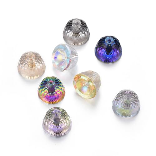 Airssory Glasperlen in Glockenform, facettiert, transparent, Glöckchen, Kristallperlen für selbstgemachten Schmuck, Armband, Halskette, Ohrringe, Handwerk, Tasche, Geldbörse, Schlüsselanhänger Airssory Glasperlen in Glockenform, facettiert, transparent, Glöckchen, Kristallperlen für selbstgemachten Schmuck, Armband, Halskette, Ohrringe, Handwerk, Tasche, Geldbörse, Schlüsselanhänger von Airssory