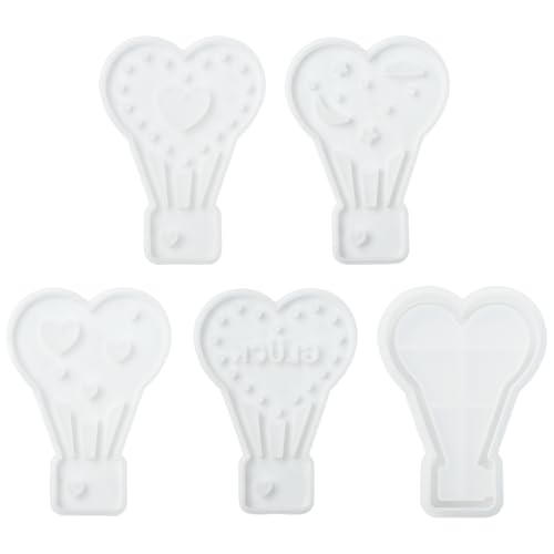 Airssory Heißluftballon-Silikonformen, Reisethema, Harzgussformen für Heimwerker, Party, Epoxidharz, Wachs, Gips, Handwerk, Großpackung, Heimdekoration, Ornament, 5 Stück Airssory Heißluftballon-Silikonformen, Reisethema, Harzgussformen für Heimwerker, Party, Epoxidharz, Wachs, Gips, Handwerk, Großpackung, Heimdekoration, Ornament, 5 Stück von Airssory