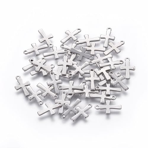 Airssory Kreuz, Tier, Jungfrau Maria, Edelstahl, religiöse Charms für DIY Schmuck, Armband, Halskette, Ohrring, Handwerk, Edelstahl Airssory Kreuz, Tier, Jungfrau Maria, Edelstahl, religiöse Charms für DIY Schmuck, Armband, Halskette, Ohrring, Handwerk, Edelstahl von Airssory