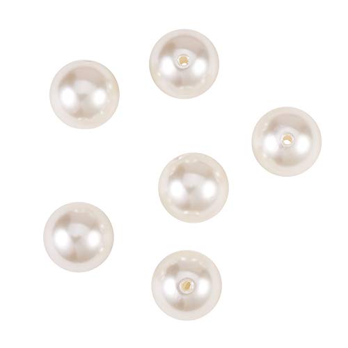 Airssory Kunstperlen, Acryl-Kunststoff, große lose Perlen, rund, cremeweiß, 24 mm, 10 Stück Airssory Kunstperlen, Acryl-Kunststoff, große lose Perlen, rund, cremeweiß, 24 mm, 10 Stück von Airssory