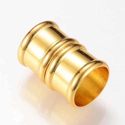 Airssory Magnetverschlüsse aus Messing, goldfarben, 12 mm Loch, Magnetverschluss, Zylinderverschluss für Lederarmband und Kordel, Schmuckherstellung, DIY, 20 Sets Airssory Magnetverschlüsse aus Messing, goldfarben, 12 mm Loch, Magnetverschluss, Zylinderverschluss für Lederarmband und Kordel, Schmuckherstellung, DIY, 20 Sets von Airssory