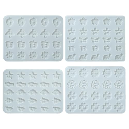 Airssory Silikonformen zum Selbermachen, 4 Stile, 4 Stile, gemischte Formen, Knopfharz, Gießformen für Heimwerker, Nähen, Epoxidharz, Gips, Basteln, Stoffdekoration Airssory Silikonformen zum Selbermachen, 4 Stile, 4 Stile, gemischte Formen, Knopfharz, Gießformen für Heimwerker, Nähen, Epoxidharz, Gips, Basteln, Stoffdekoration von Airssory