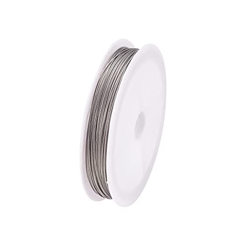 Airssory Tigerschwanzdraht, nylonbeschichtet, Edelstahl, silberfarben, für Schmuckherstellung, Zubehör und Handwerk, 0,45 mm, 50 m Airssory Tigerschwanzdraht, nylonbeschichtet, Edelstahl, silberfarben, für Schmuckherstellung, Zubehör und Handwerk, 0,45 mm, 50 m von Airssory