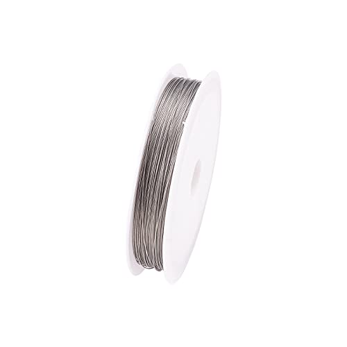 Airssory Tigerschwanzdraht, nylonbeschichtet, Edelstahl, silberfarben, für Schmuckherstellung, Zubehör und Handwerk, 0,38 mm, 50 m Airssory Tigerschwanzdraht, nylonbeschichtet, Edelstahl, silberfarben, für Schmuckherstellung, Zubehör und Handwerk, 0,38 mm, 50 m von Airssory